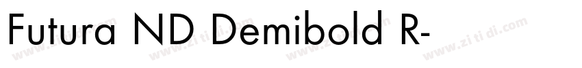 Futura ND Demibold R字体转换 Futura ND Demibold R字体转换
